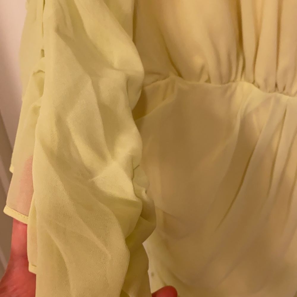 NBD pastel yellow indira mini dress from revolve ✨🌟 size small NWT - Picture 7 of 7